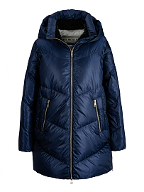 Пуховик женский UNIQA 121007 (темно-синий)