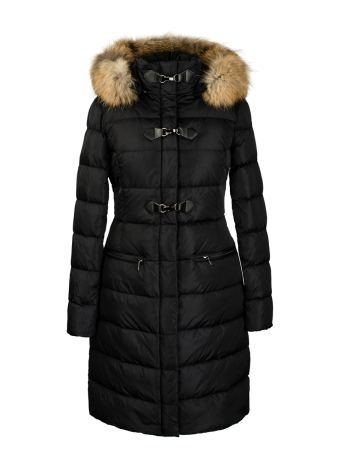 Женский пуховик В006537 black